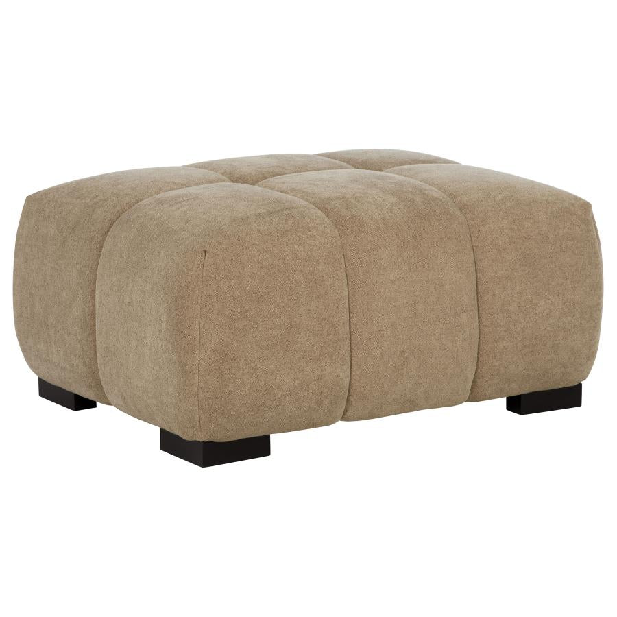 Octavia Tufted Upholstered Rectangular Ottoman Camel