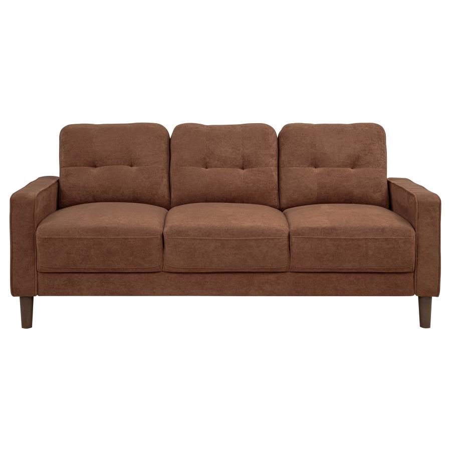 Bowen II Fabric Upholstered Track Arm Sofa Rust
