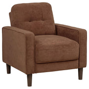 Bowen II Fabric Upholstered Track Arm Accent Chair Rust