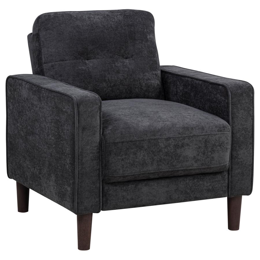 Bowen II 3-piece Upholstered Track Arm Sofa Set Steel Grey