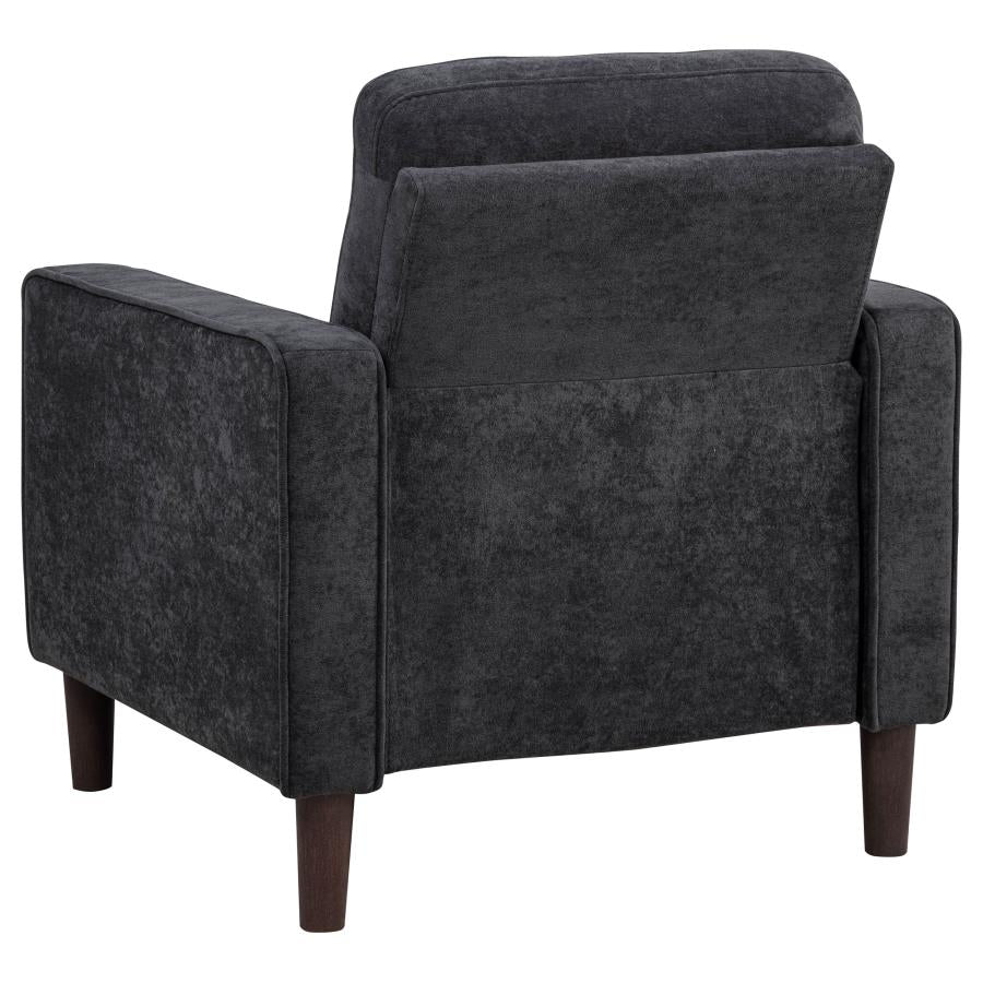 Bowen II 3-piece Upholstered Track Arm Sofa Set Steel Grey