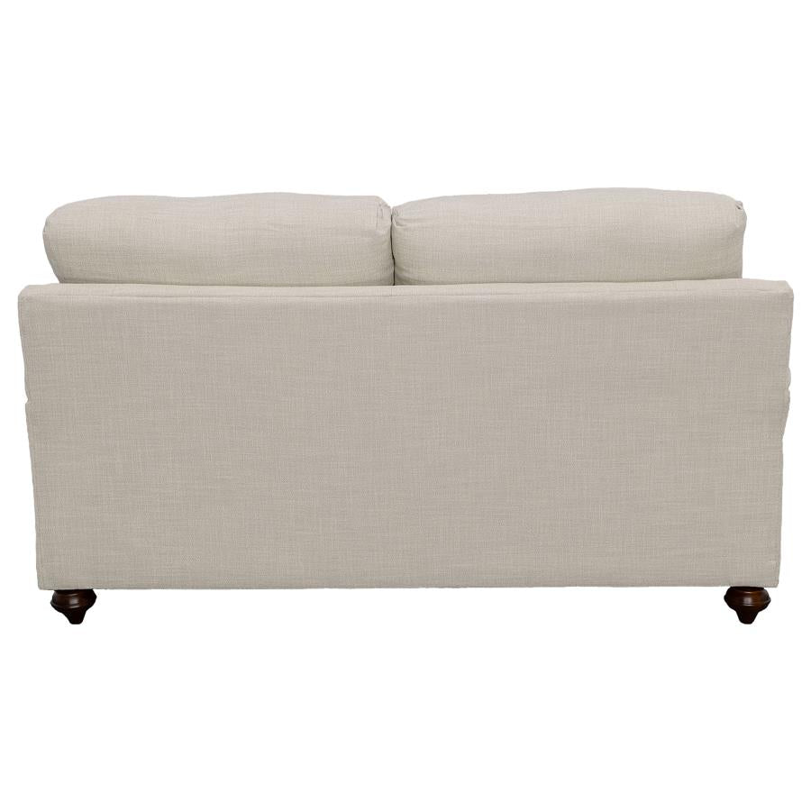 Glenn 2-piece Upholstered Sofa Set Light Grey and Blue