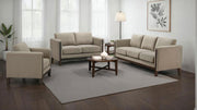 Islington 3-piece Upholstered Panel Arm Sofa Set Taupe