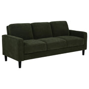 Ruth 77-inch Fabric Upholstered Track Arm Sofa Matcha Green