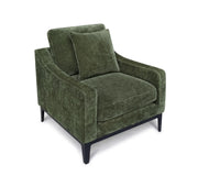 Duarte Upholstered Accent Chair with Reversible Cushions Dark Moss