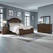 Arden Road King California Poster Bed, Dresser & Mirror, Nightstand