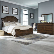 Arden Road King Poster Bed, Dresser & Mirror