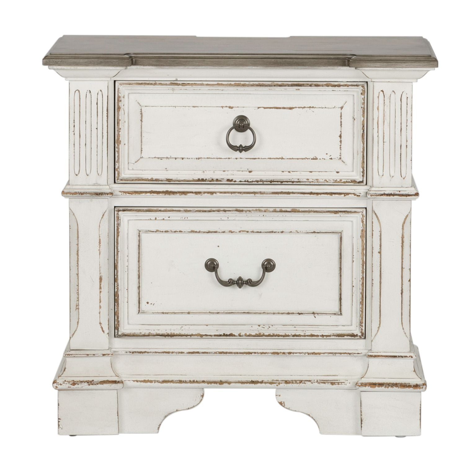 Abbey Park King California Sleigh Bed, Dresser & Mirror, Chest, Nightstand