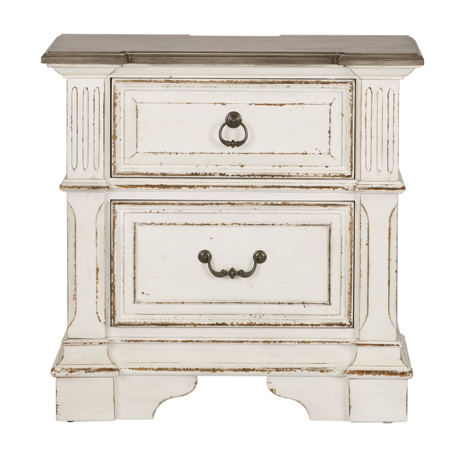 Abbey Park 2 Drawer Nightstand with Charging Station