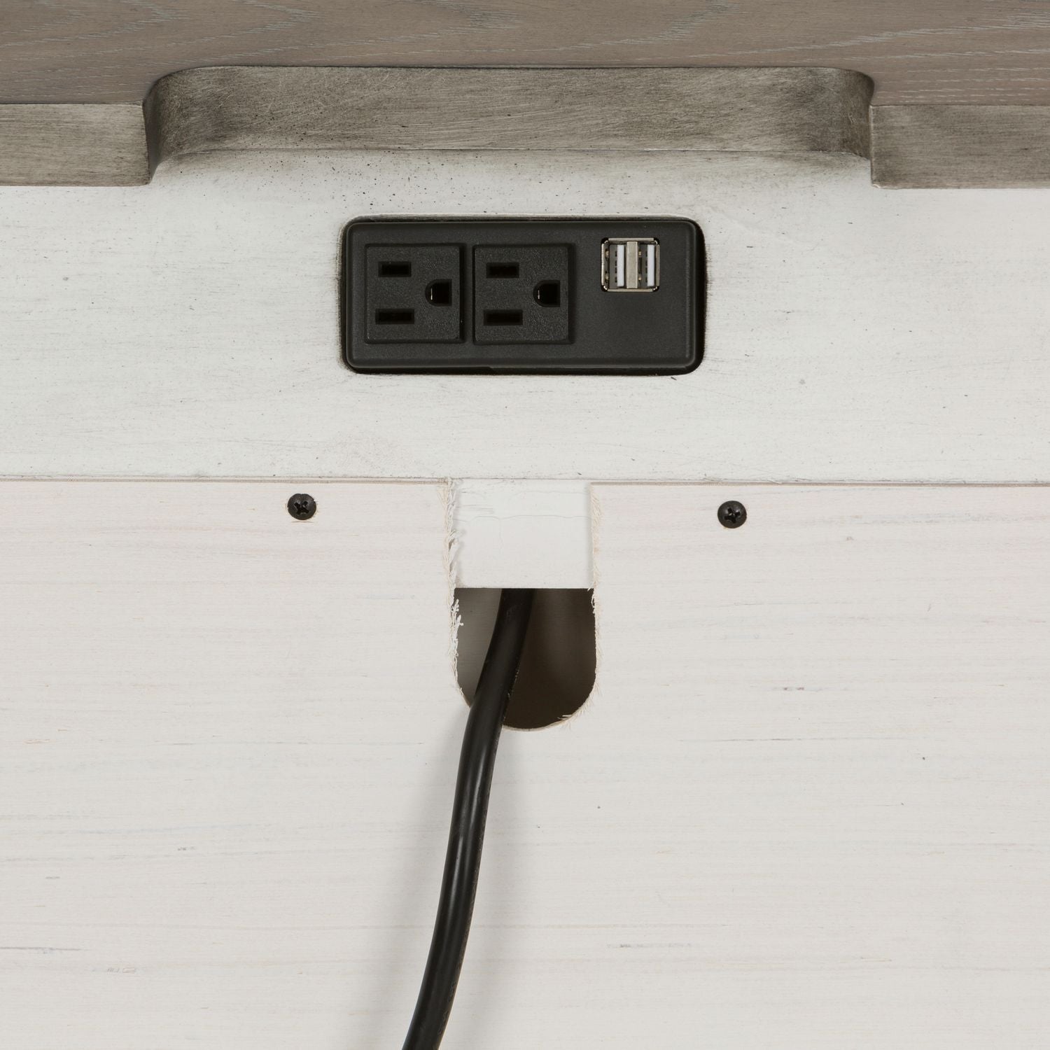 Abbey Park 2 Drawer Nightstand with Charging Station