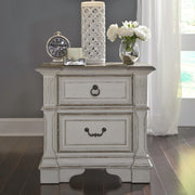 Abbey Park 2 Drawer Nightstand with Charging Station