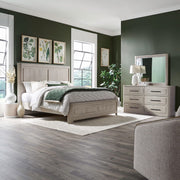 Modern Play King Panel Bed, Dresser & Mirror