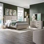 Modern Play King Panel Bed, Dresser & Mirror, Chest