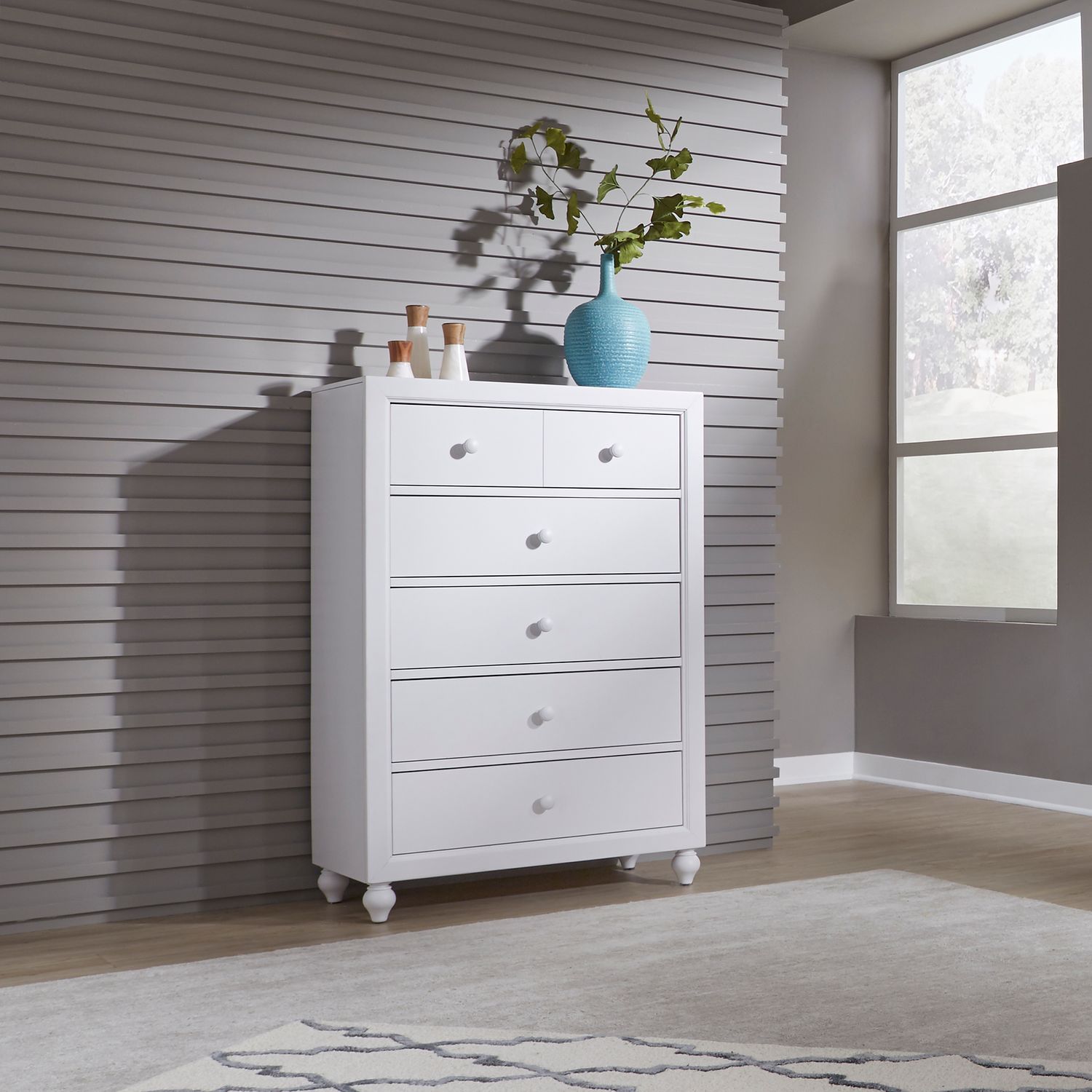 Cottage View 5 Drawer Chest
