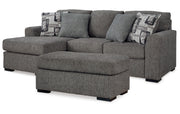 Gardiner Sofa Chaise with Ottoman