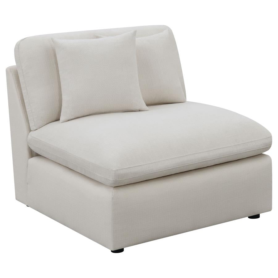 Hobson 4-piece Upholstered Modular Sectional Sofa Ivory