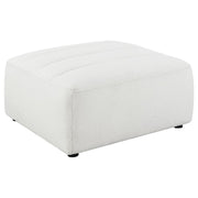 Sunny Square Upholstered Ottoman Natural
