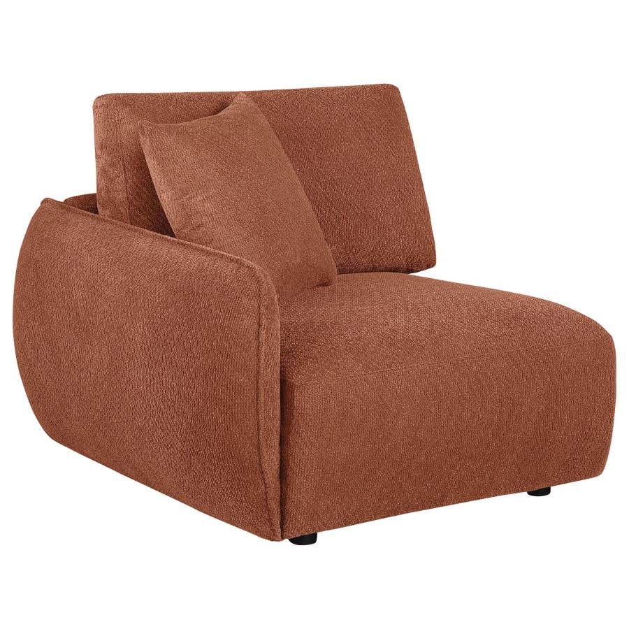 Elysia 5-piece Fabric Upholstered Modular Sectional Sofa Coral