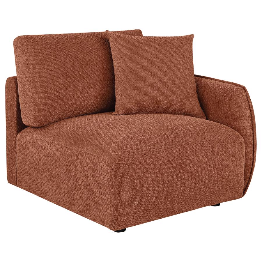Elysia 6-piece Fabric Upholstered Modular Sectional Sofa Coral