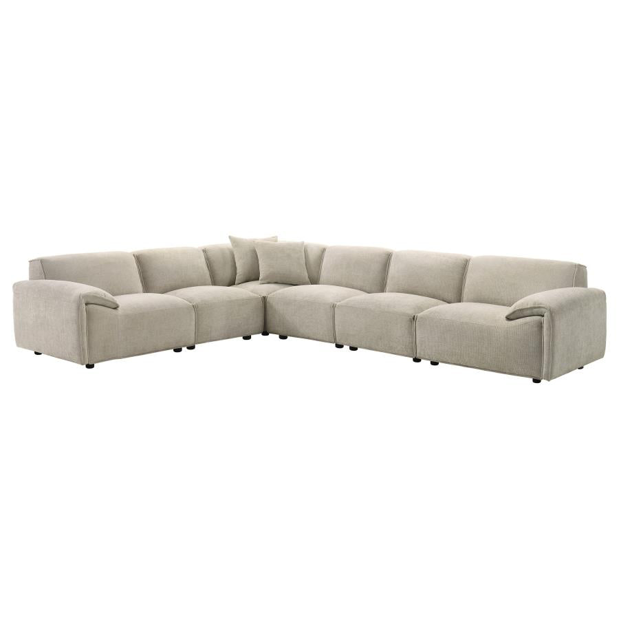 Crane 6-piece Modular Sectional Sofa Beige