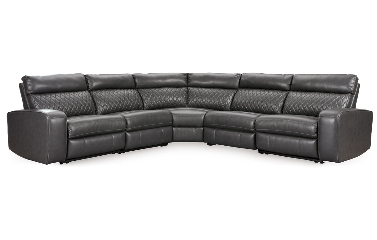 Samperstone 5-Piece Power Reclining Sectional
