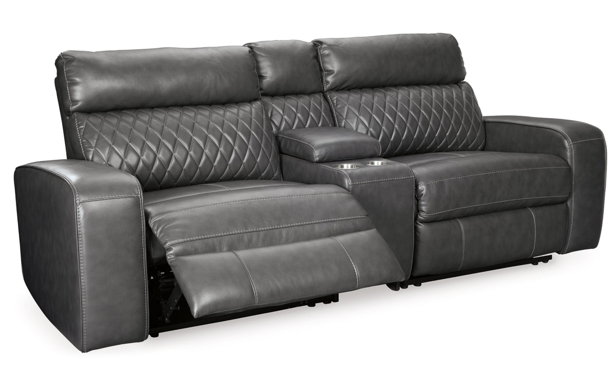 Samperstone 3-Piece Power Reclining Sectional Loveseat