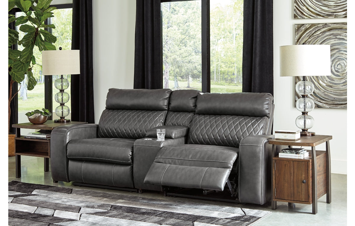 Samperstone 3-Piece Power Reclining Sectional Loveseat