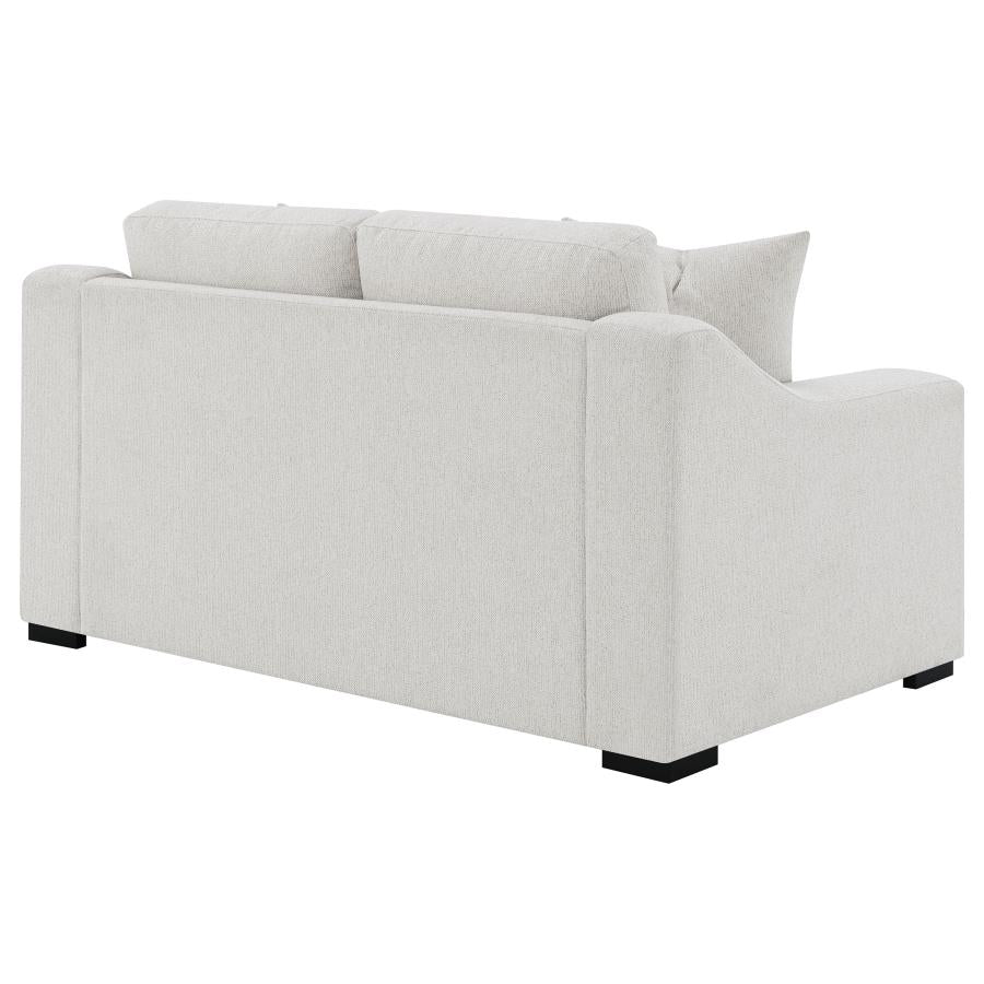 Ashlyn 3-piece Upholstered Sloped Arm Sofa Set Sand