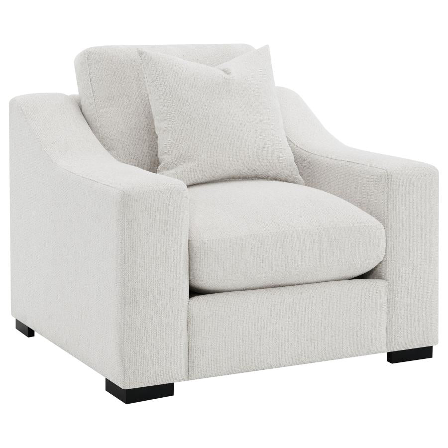 Ashlyn 3-piece Upholstered Sloped Arm Sofa Set Sand