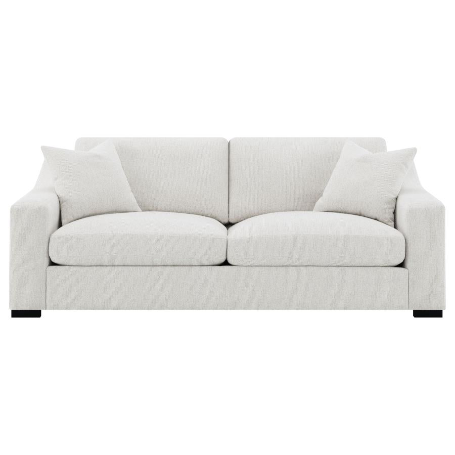 Ashlyn Fabric Upholstered Sloped Arm Sofa Sand