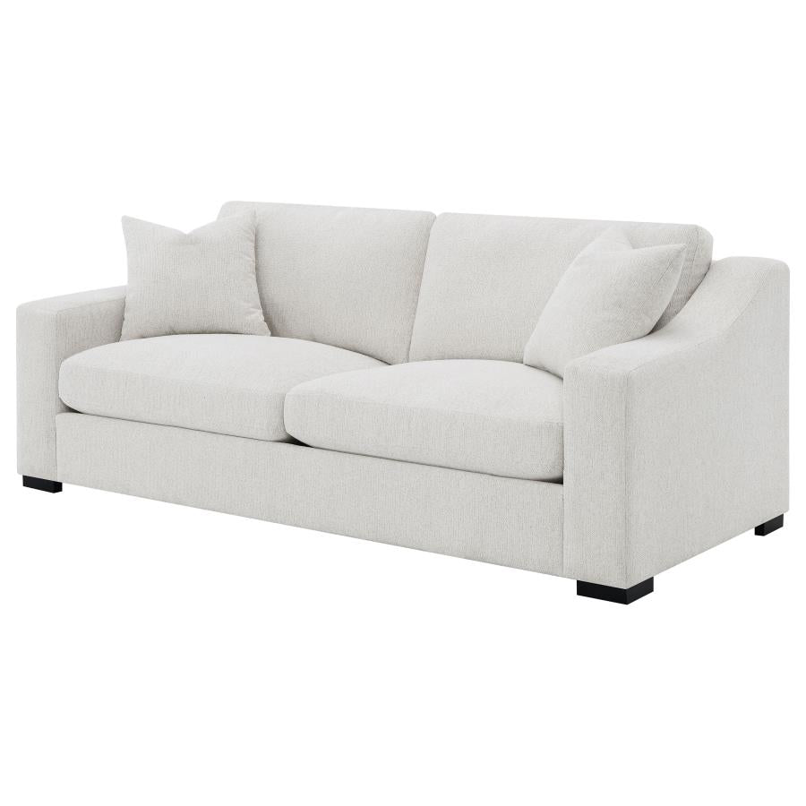 Ashlyn Fabric Upholstered Sloped Arm Sofa Sand