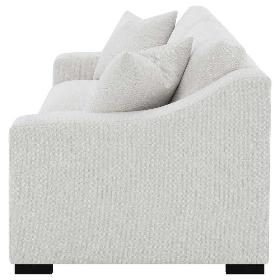 Ashlyn Fabric Upholstered Track Arm Sofa Sand