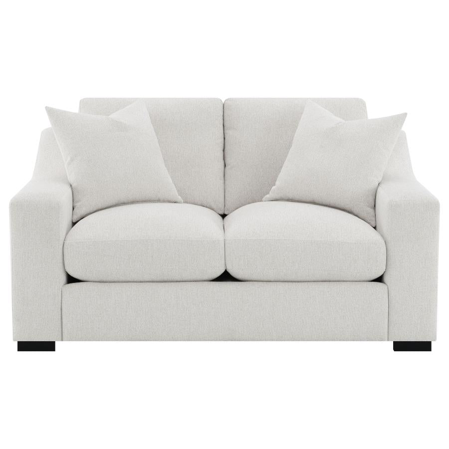 Ashlyn Fabric Upholstered Sloped Arm Loveseat Sand