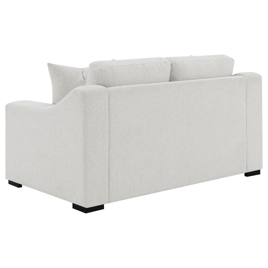 Ashlyn Fabric Upholstered Sloped Arm Loveseat Sand