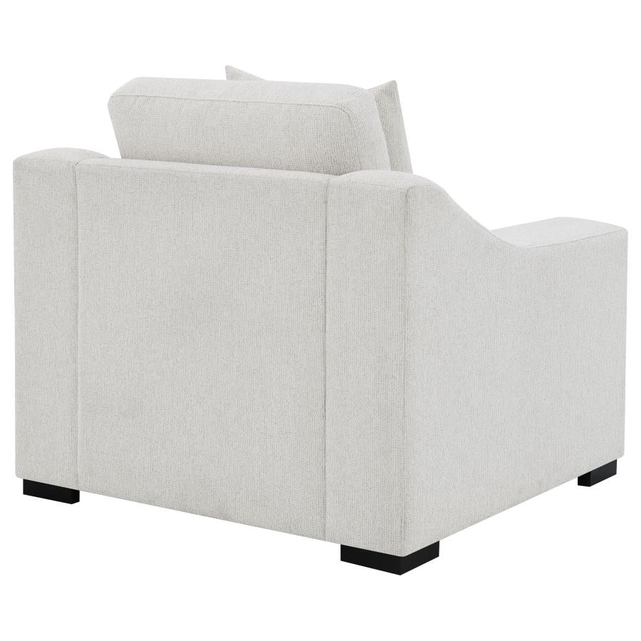 Ashlyn Fabric Upholstered Sloped Arm Accent Chair Sand