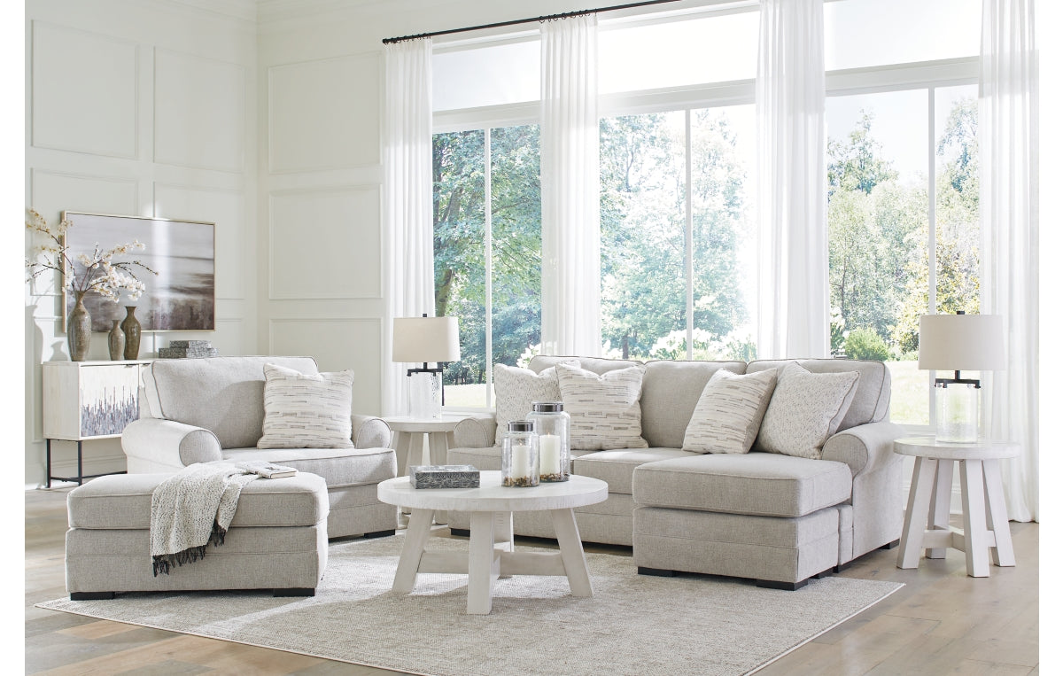 Eastonbridge Sofa Chaise, Chair, and Ottoman