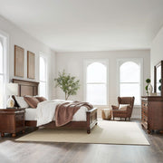 Rustic Traditions Queen Panel Bed, Dresser & Mirror, Nightstand