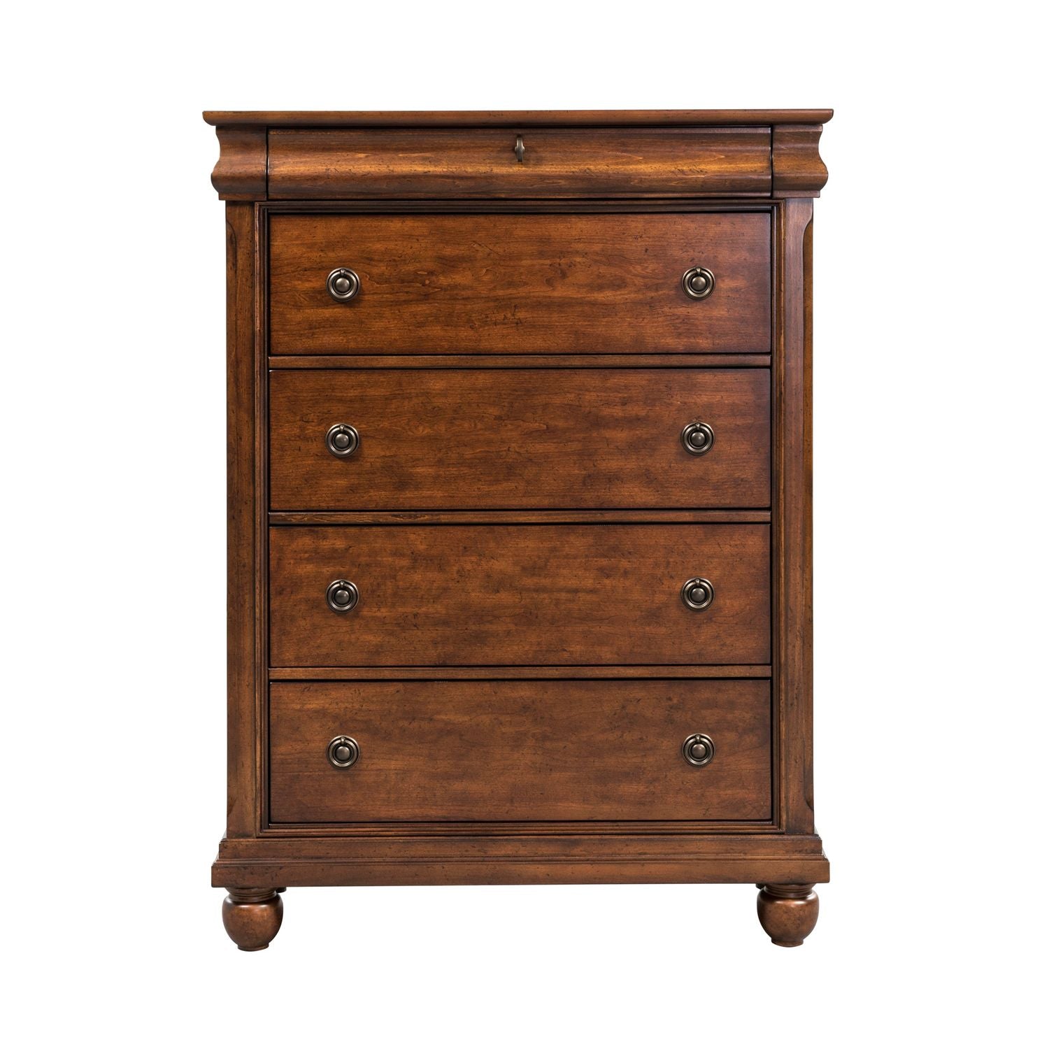 Rustic Traditions Queen Sleigh Bed, Dresser & Mirror, Chest, Nightstand