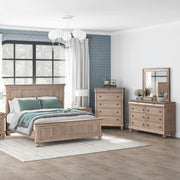 Rustic Traditions King Panel Bed, Dresser & Mirror, Chest