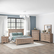 Rustic Traditions King Panel Bed, Dresser & Mirror, Chest, Nightstand