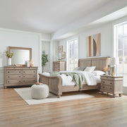 Rustic Traditions King Sleigh Bed, Dresser & Mirror, Chest, Nightstand