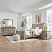 Rustic Traditions Queen Sleigh Bed, Dresser & Mirror, Nightstand