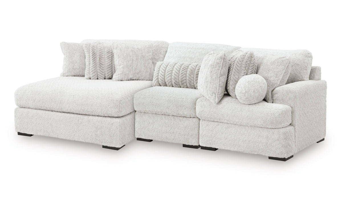 Cuddle Plush 3-Piece Sectional with Chaise