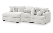 Cuddle Plush 3-Piece Sectional with Chaise