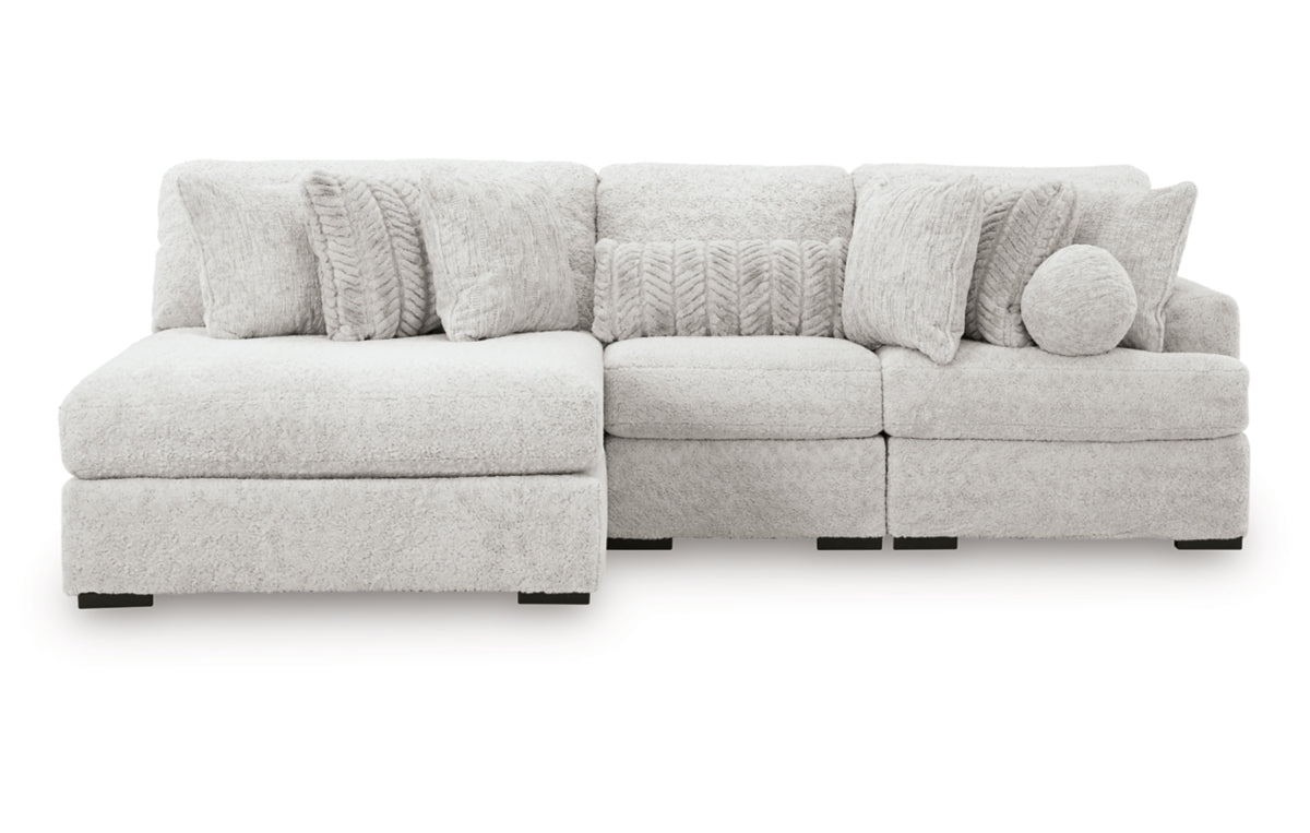 Cuddle Plush 3-Piece Sectional with Chaise