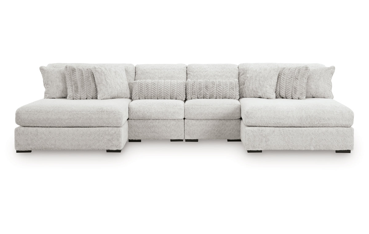 Cuddle Plush 4-Piece Sectional with Chaise