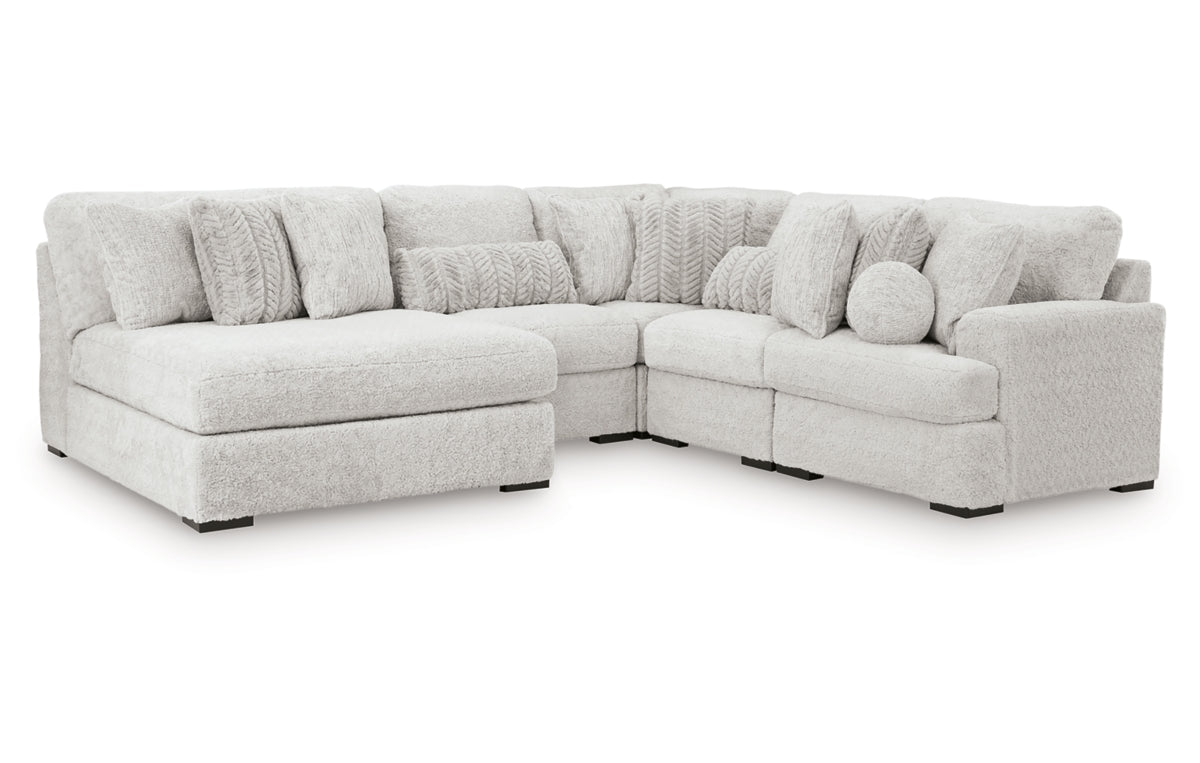 Cuddle Plush 5-Piece Sectional with Chaise