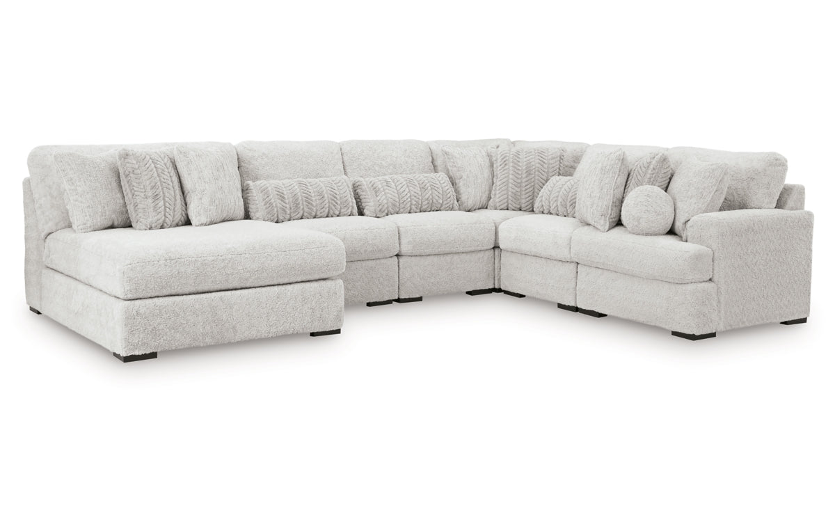 Cuddle Plush 6-Piece Sectional with Chaise