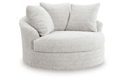Cuddle Plush Oversized Swivel Accent Chair