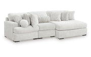Cuddle Plush 3-Piece Sectional with Chaise